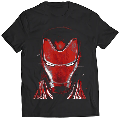 Polera Marvel Iron Man - Red Face | Estilo Exclusivo