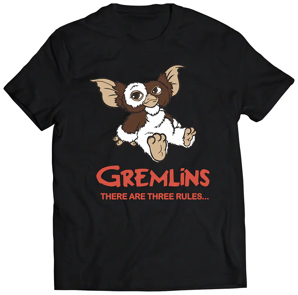 Polera Películas - Gremlins Three Rules | Estilo Exclusivo 1