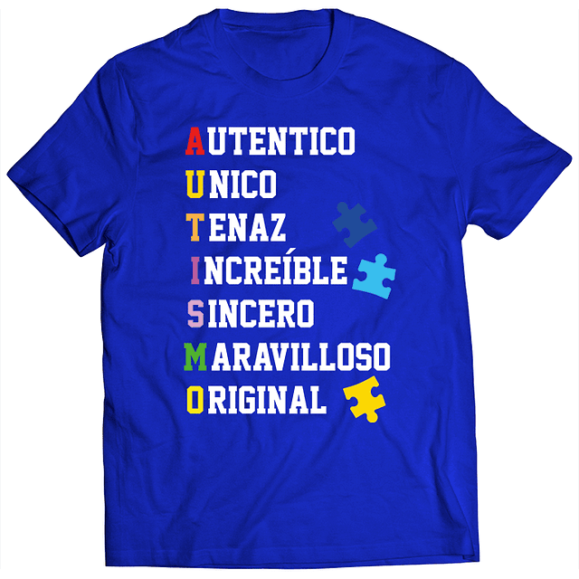 Polera Concienciación - Autismo - Acrónimo