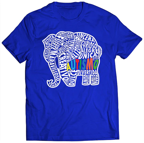 Polera Concienciación - Autismo - Elefante Virtudes | Estilo Exclusivo