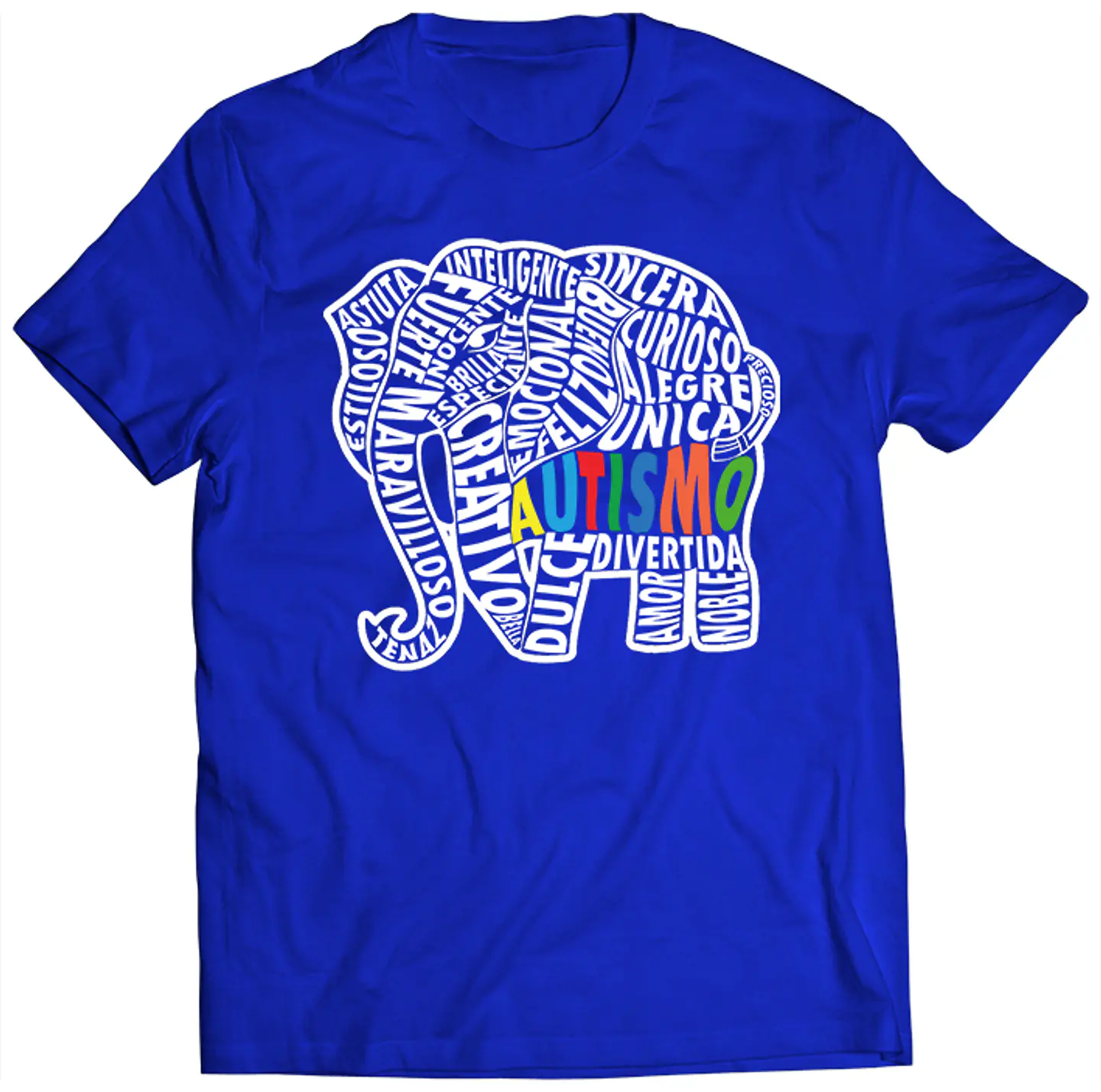Polera Concienciación - Autismo - Elefante Virtudes | Estilo Exclusivo 1