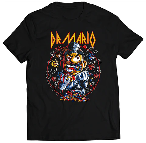 Polera Dr Mario - Infected | Ropa Gamer