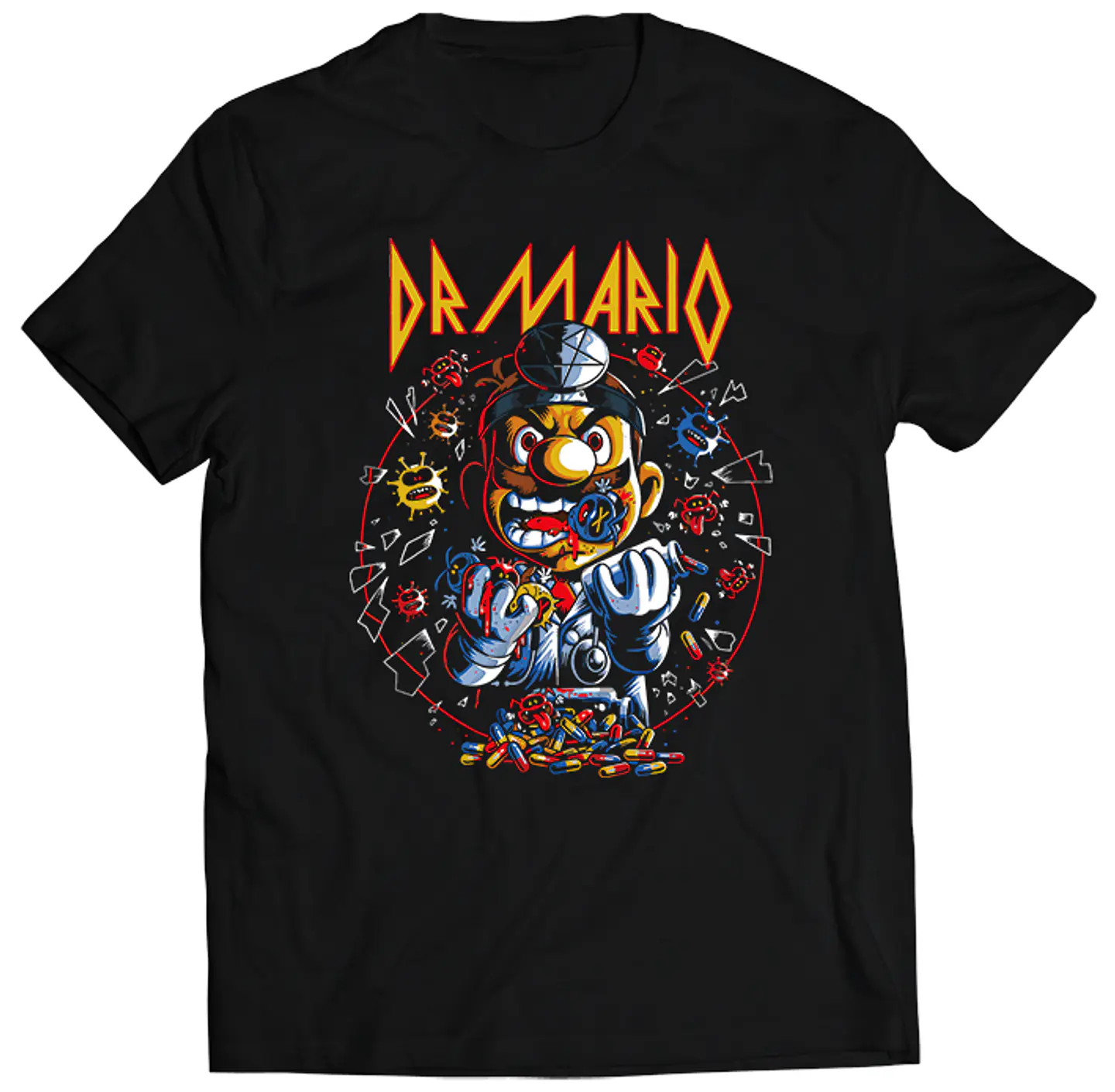 Polera Dr Mario - Infected | Ropa Gamer 1