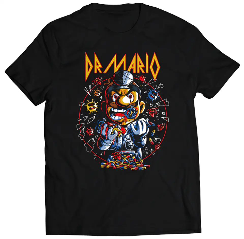 Polera Dr Mario - Infected | Ropa Gamer 1