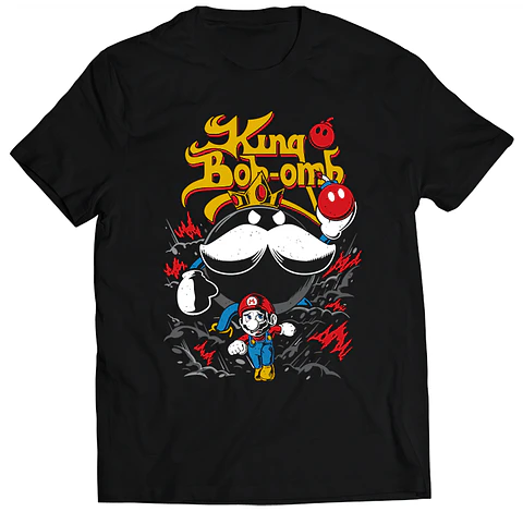 Polera King Bob-Omb | Ropa Gamer