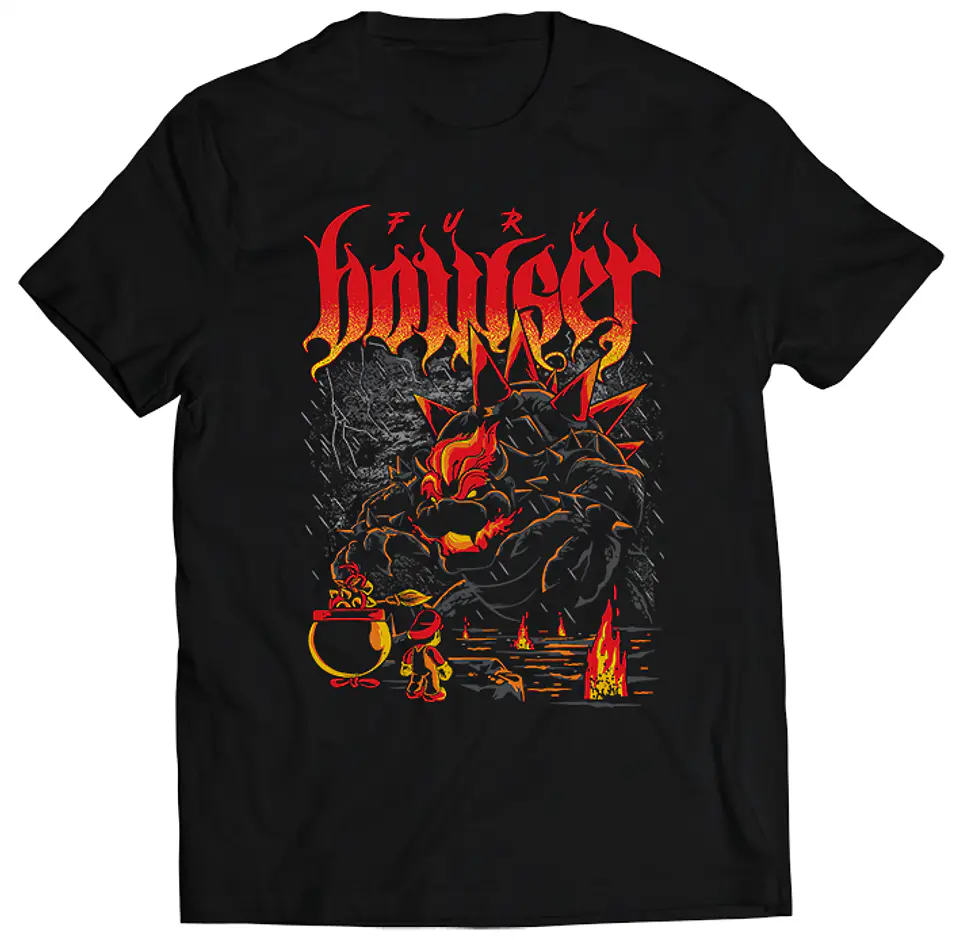 Polera Bowser's Fury | Ropa Gamer 1
