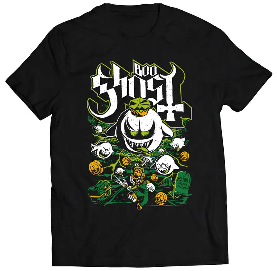 Polera Luigi Boo Ghost | Ropa Gamer 1