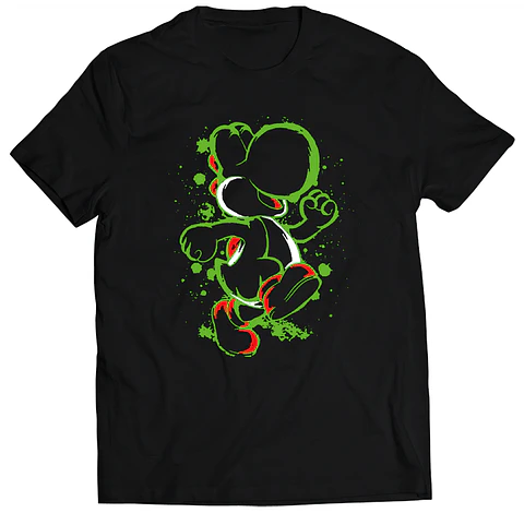 Polera Yoshi Silueta | Ropa Gamer