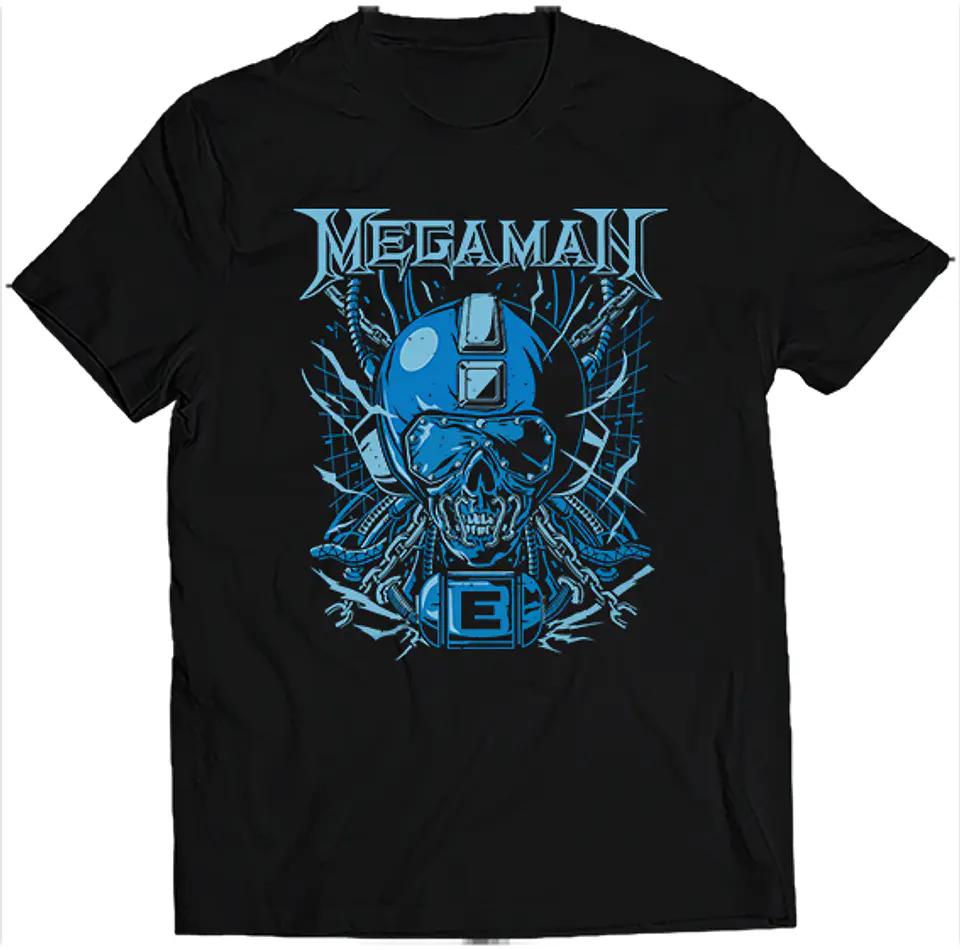 Polera Megaman Rock | Ropa Gamer 1