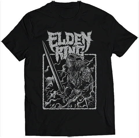 Polera Elden Ring Grey | Ropa Gamer