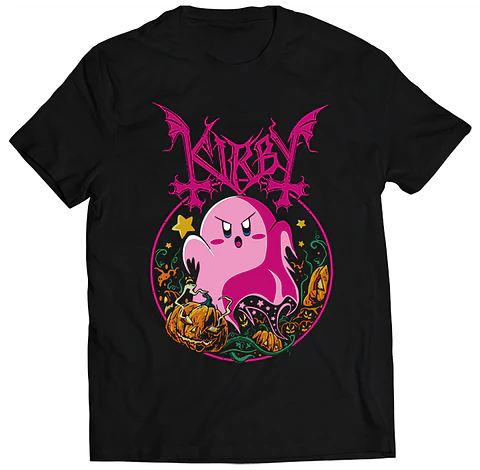 Polera Kirby - Halloween Surprise | Ropa Gamer