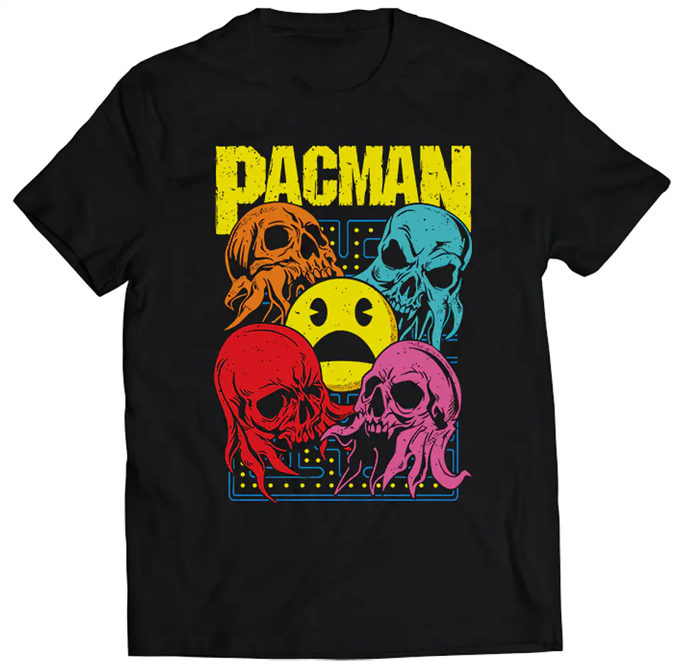 Polera Pac Man Nightmares | Ropa Gamer 1