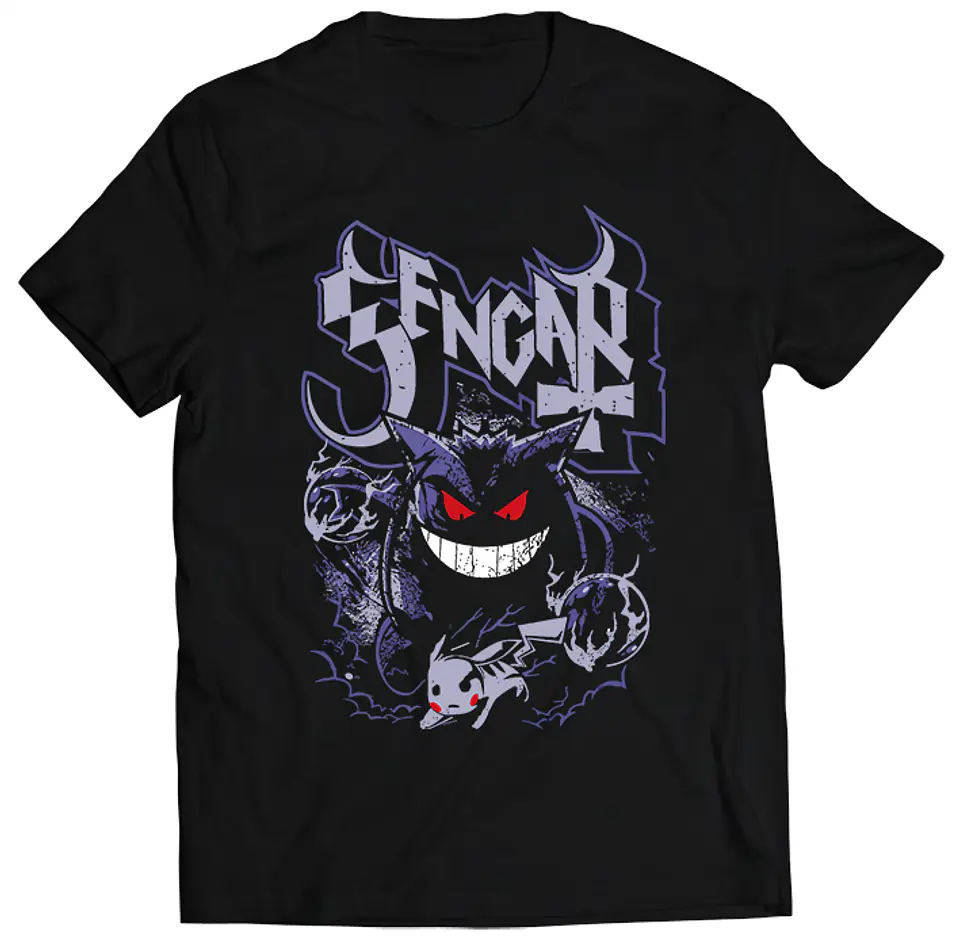 Polera Pokémon - Scary Gengar | Ropa Gamer 1