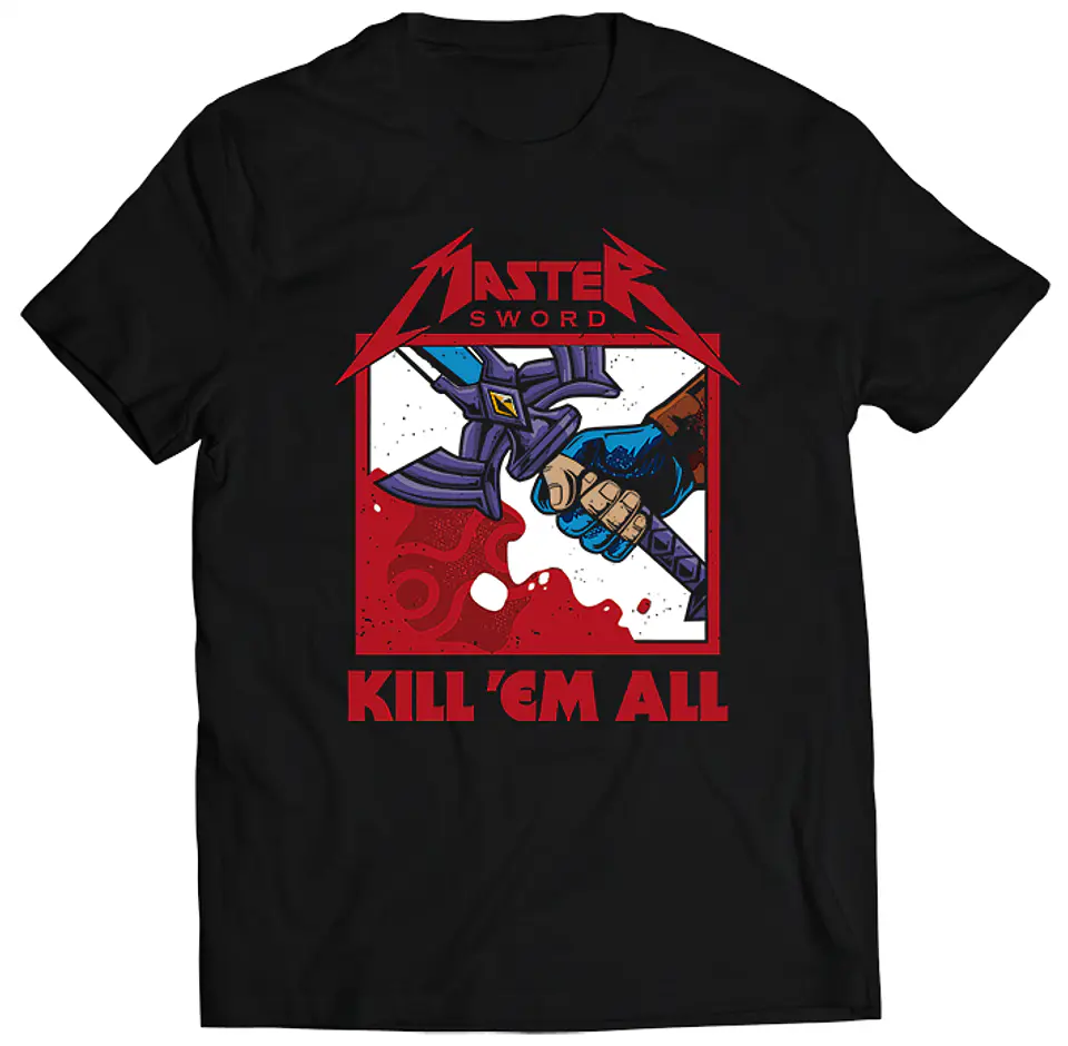 Polera The Legend of Zelda - Metallic Master Sword | Ropa Gamer 1