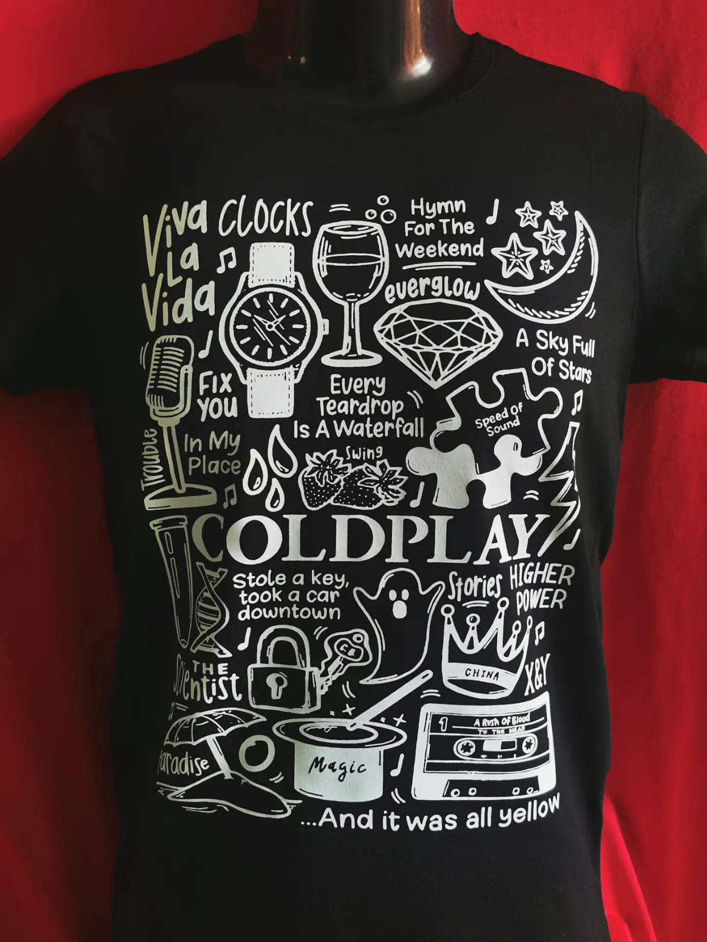 Polera Coldplay - Temazos White | Indie Rock 2