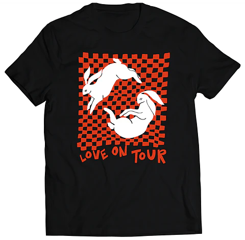 Polera Harry Styles - Love on Tour Orange Conejitos | Música Pop