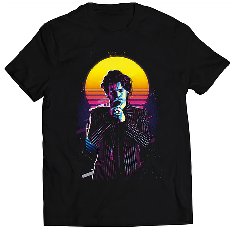 Polera Harry Styles - Estilo Vaporwave | Música Pop