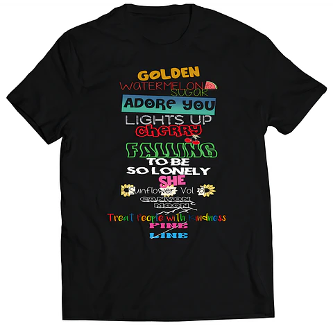 Polera Harry Styles - Fine Line Cancionero | Música Pop