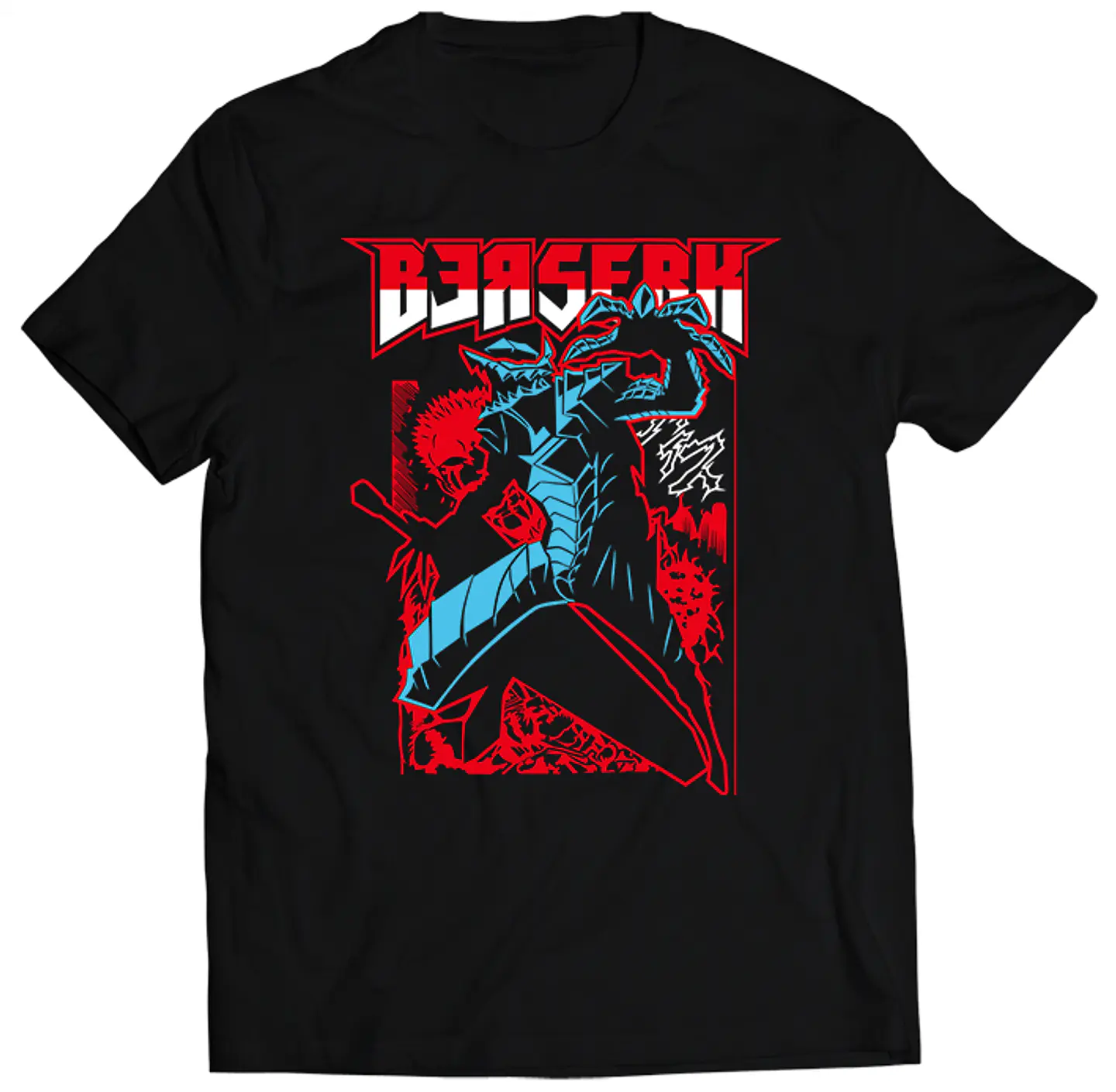 Polera Berserk Celeste | Anime Japonés 1