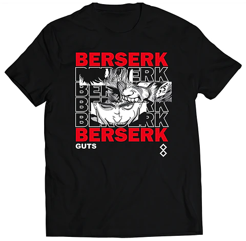 Polera Berserk Guts | Anime Japonés