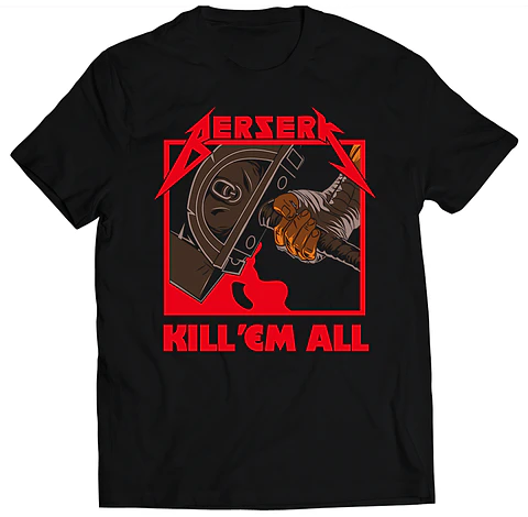 Polera Berserk Kill 'em All | Anime Japonés