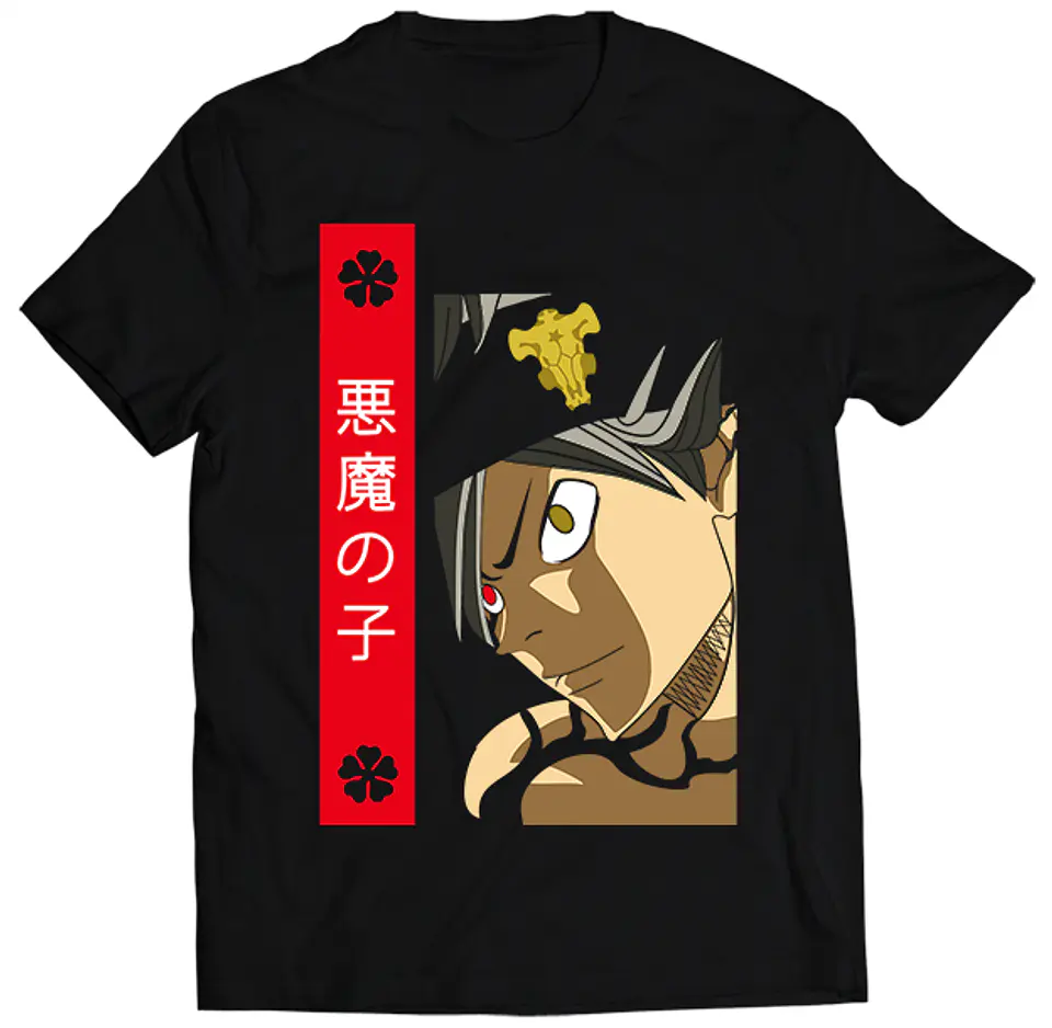 Polera Black Clover Asta Bicolor | Anime Japonés 1