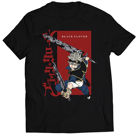 Polera Black Clover Asta Fight | Anime Japonés