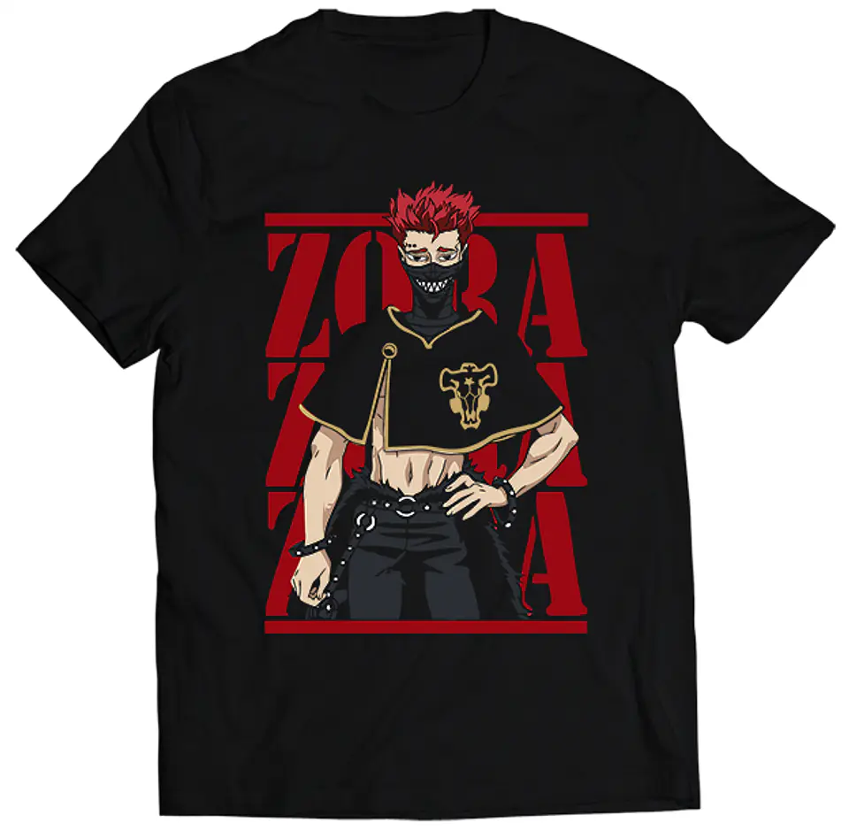 Polera Black Clover Zora Ideale | Anime Japonés 1