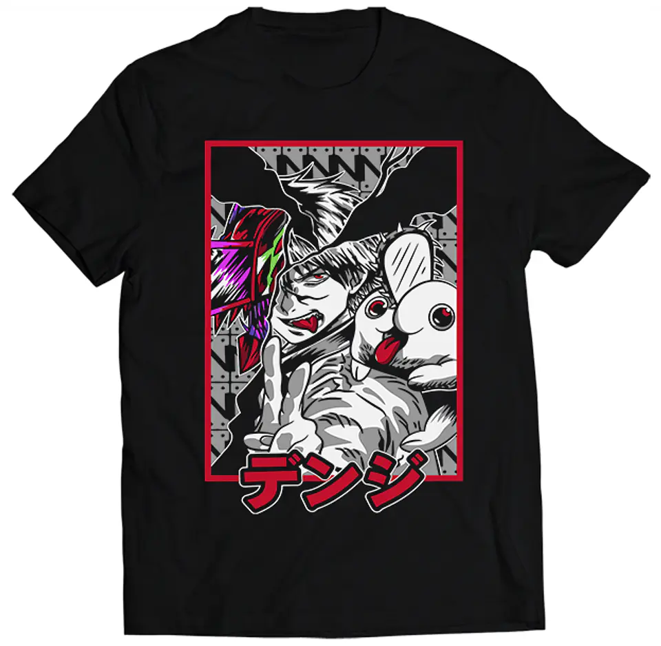 Polera Chainsaw Man - Denji / Pochita | Anime Japonés 1