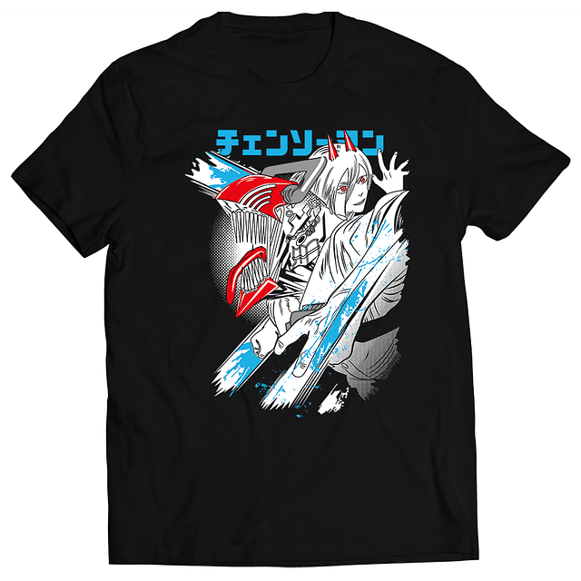 Polera Anime Chainsaw Man - Power Colores