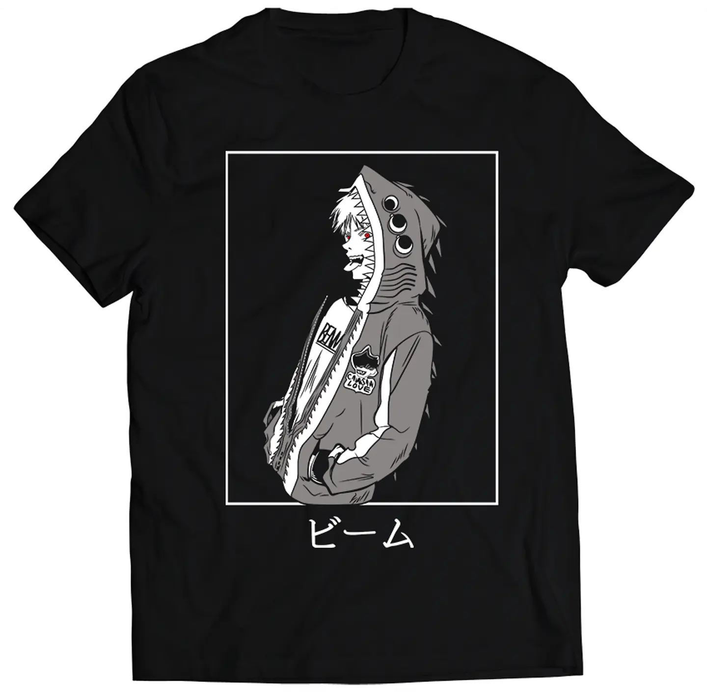 Polera Chainsaw Man - Shark Hoodie | Anime Japonés 1