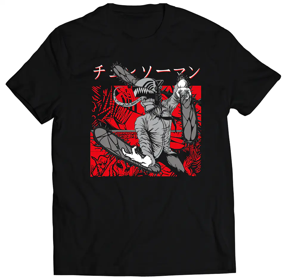 Polera Chainsaw Man - Fight | Anime Japonés 1