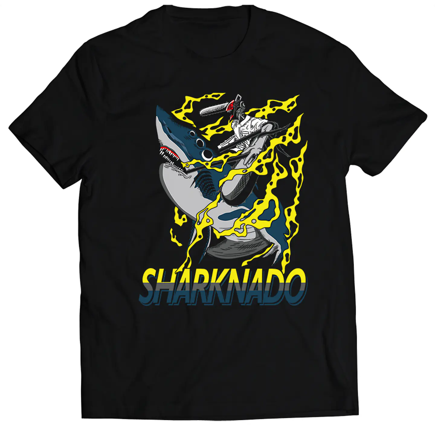 Polera Chainsaw Man - Sharknado | Anime Japonés 1