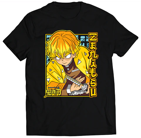 Polera Demon Slayer - Zenitsu Agatsuma | Anime Japonés