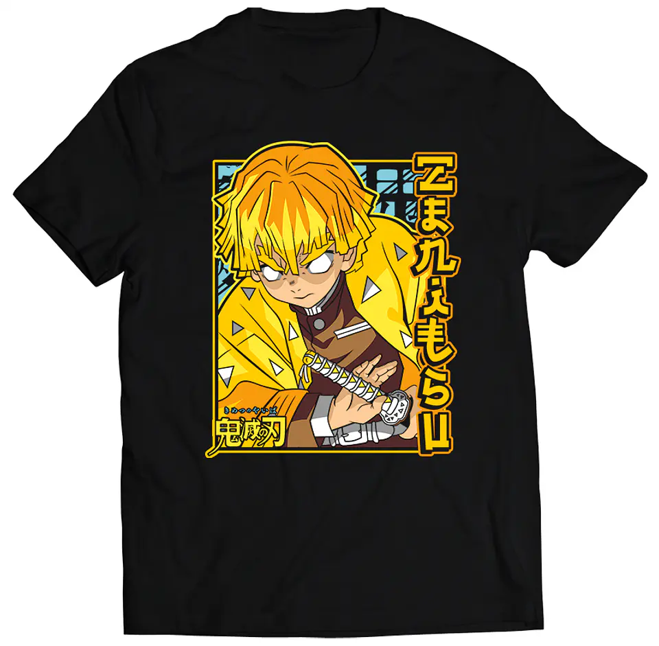 Polera Demon Slayer - Zenitsu Agatsuma | Anime Japonés 1