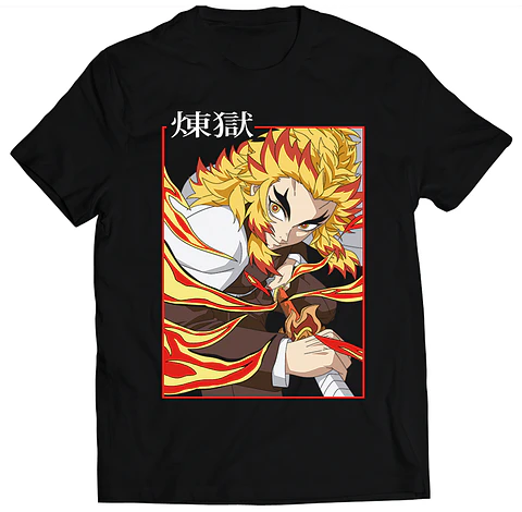 Polera Demon Slayer - Rengoku Espada | Anime Japonés