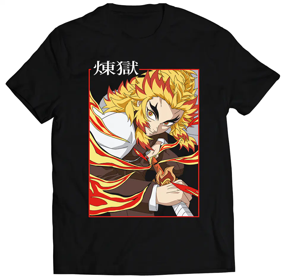 Polera Demon Slayer - Rengoku Espada | Anime Japonés 1