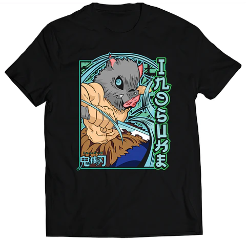 Polera Demon Slayer - Inosuke Green | Anime Japonés