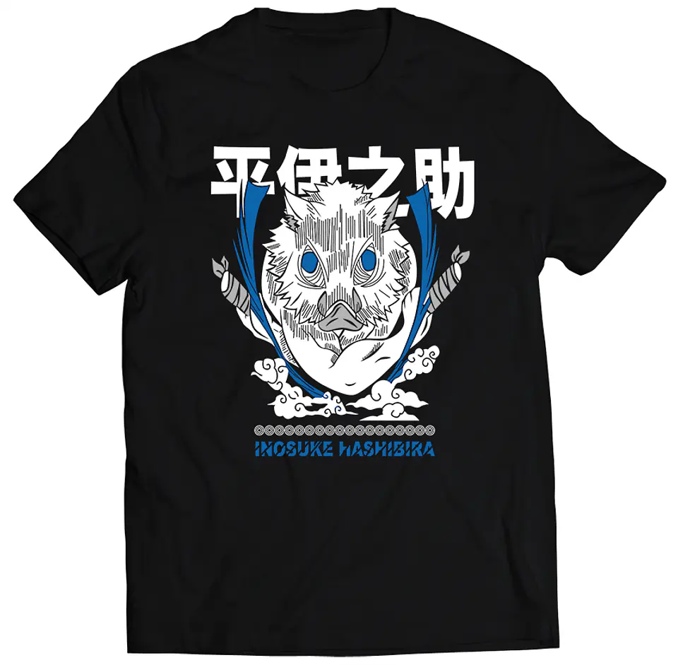Polera Demon Slayer - Inosuke White | Anime Japonés 1
