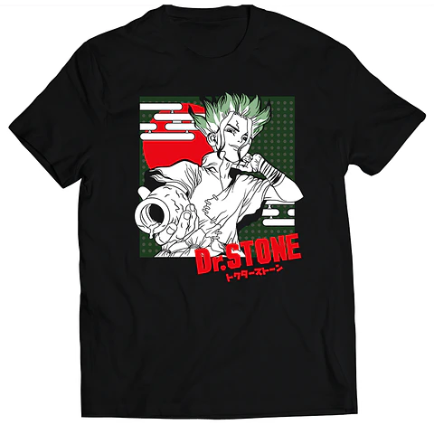 Polera Dr Stone - Senku Red | Anime Japonés