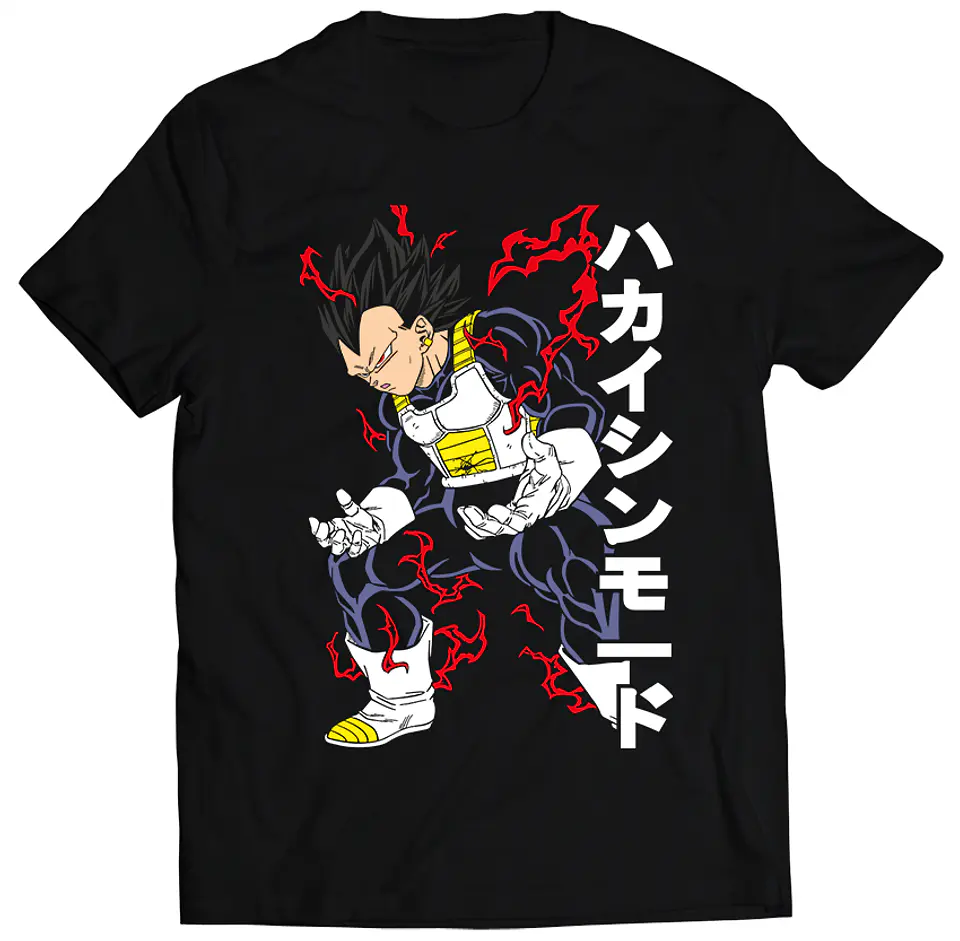Polera Dragon Ball - Vegeta Power | Anime Japonés 1