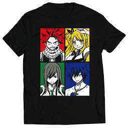 Polera Fairy Tail - Cuatricolor