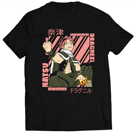 Polera Fairy Tail - Natsu Dragneel | Anime Japonés