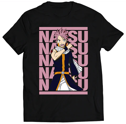 Polera Fairy Tail - NATSU NATSU NATSU NATSU NATSU | Anime Japonés