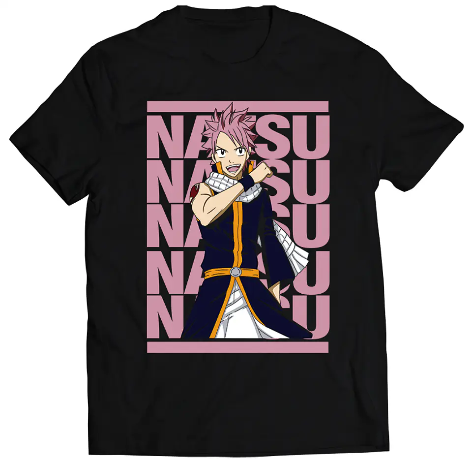 Polera Fairy Tail - NATSU NATSU NATSU NATSU NATSU | Anime Japonés 1