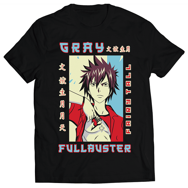 Polera Fairy Tail - Grey Fullbuster Color