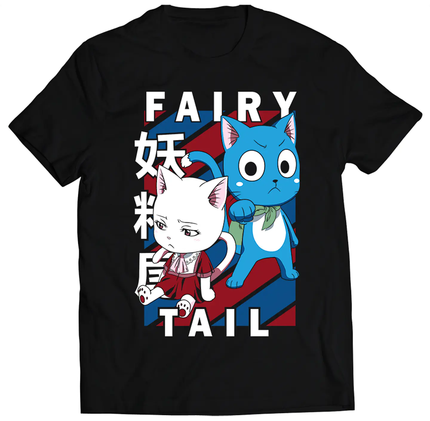 Polera Fairy Tail - Charles y Happy | Anime Japonés 1