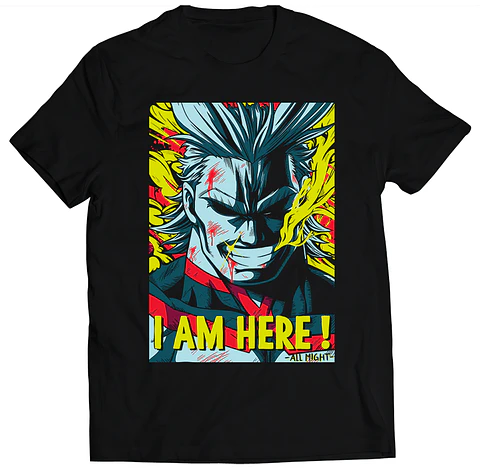 Polera My Hero Academia - All Might I'm Here | Anime Japonés