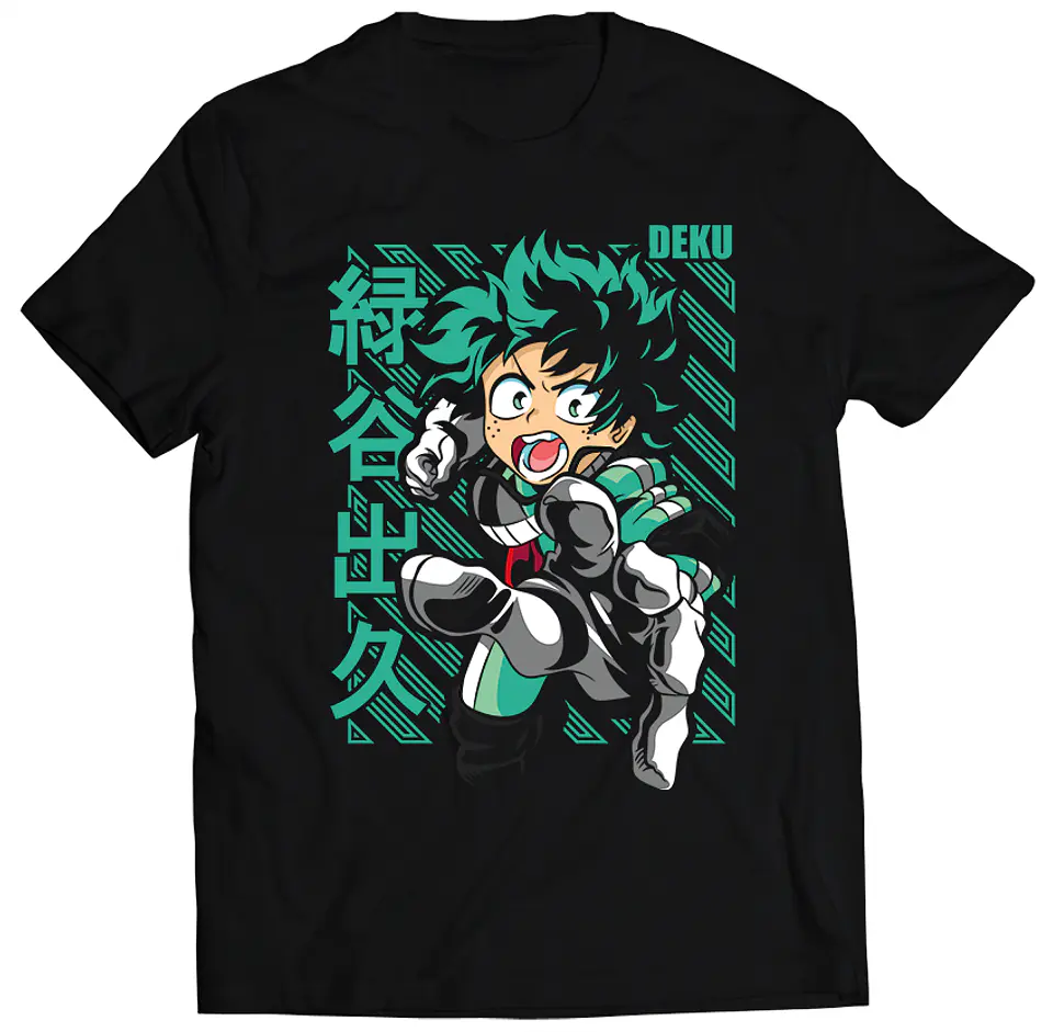 Polera My Hero Academia - Deku Verde | Anime Japonés 1