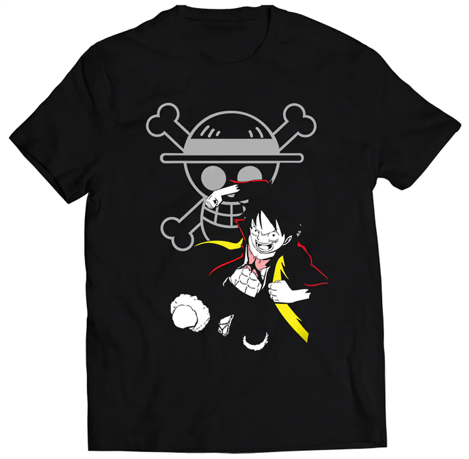 Polera One Piece - Luffy y Logo | Anime Japonés 1